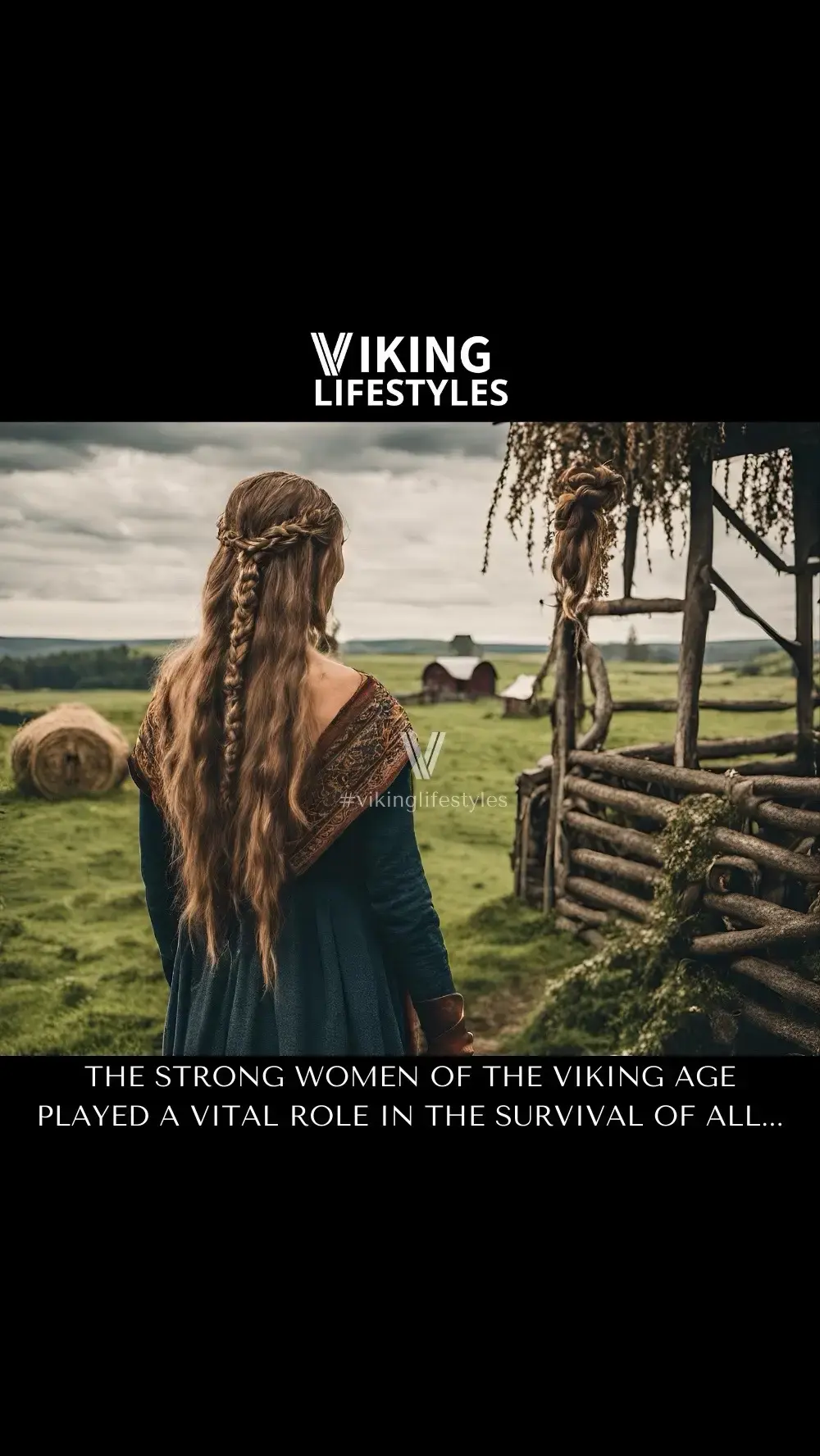 The strong women of the Viking age played a vital role in the survival of all.  Norse women were incredible housekeepers and tended to the farm.  During the wintertime, they would create warm clothing and were key in raising the family.  They were very independent and had rights to property and even had the right to demand a divorce.  Shop 👉 Viking Lifestyles TikTok Shop for Norse-inspired Jewelry #shieldmaiden #shieldmaidens #valkyrie #valkyries #norsewoman #viking #vikingage #vikinglifestyles 