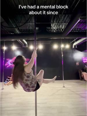 A lot of times it’s not lack of physical strength that holds me back. It’s my mind. #polefit #polefitnessbeginner #poleisasport #pdlayback 