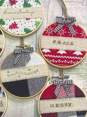 Embroidery Hoop Ornaments for my Christmad tree. Saw my friend  @Kara | Thread & Grace make these and had to give it a try. Go follow her! She’s amazing!! #embroderyhoopornaments #embroderyhoopdiy #christmasornaments #christmastreedecorations 