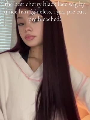 UNice hair never let me down--Highly Recommended this Black Cherry Layered Wig from @UNice Hair @UNICE HAIR OFFICIAL #UnicePreEverythingFrontalwig #PreEverythingFrontalWig #unicehair #unicehairwig #fyp 