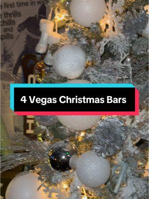 These 4 Vegas Christmas bars feel straight out of a Holiday movie! Giving me all those festive feels ❤️🎄✨ #vegaschristmas #vegasbars #thingstodoinvegas 