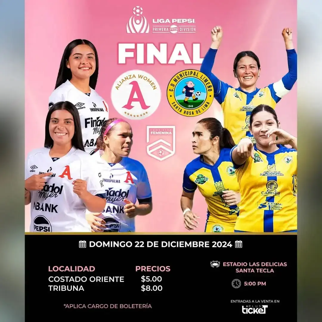 REPUBLICALO Y QUE TE LO CUENTEN COMO QUIERAN!!! Todo listo también en nuestra liga femenina de fútbol Salvadoreño, los equipos @alianzawomen_oficiall Y @limeno_femenil disputarán una nueva final  📆 Domingo 22 de diciembre 🏟️ Estadio Las Delicias ⏰ 5:00pm 🎫 Costado Oriente $5 🎫 Tribuna $8🏆🇸🇻🔥⚽!!! #futbolsalvadoreño #futbolfan #futbolista #futbolnews #futbolES #ligasalvadoreña #futbolclub   #historiadenuestrofutbol #recordaresvolveravivir #ligasalvadoreña #primeradivision #hechoenElSalvador #futbolnacional #laligadeellas