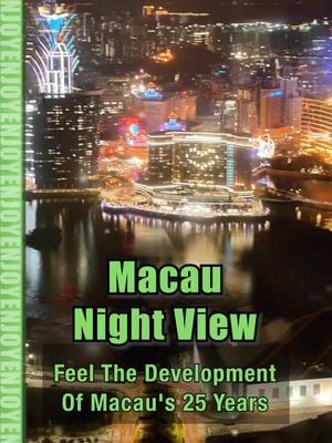 Night view of #Macau from 338M Macau Tower🇲🇴return 25 anniversary @macaotourismgov #澳門 #macaolife #citynight #nightview #夜景 #explorepage #photo #travel #lights #citylights #architecture #Love #chinatravel #行走homeland #development #澳門塔