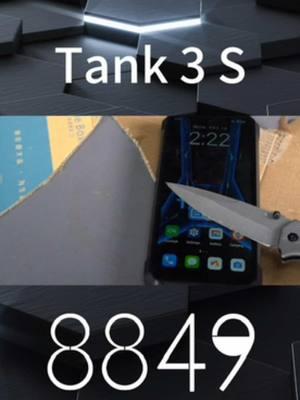 Can TANK 3S withstand a blade attack? #tank3s #ruggedtech #droptest #unblievable #phonetest #isthisreal #tiktoktech #ruggedphone #smartphone #projectorphones #tankphone 