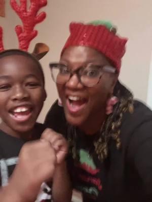 IT’S TIIIIIME!  Honey & her 1st Honey’s Baby Slay Christmas spirit 🎄#GETYOURGLORYGOD #positivevibes #mylife #beencouraged #godisworthy #laughterisgood #grandparentlife😎💙💙 #myhoneybabies🍯💙💙 #grandparentsbelike #yesimthatkindagrandma🥰