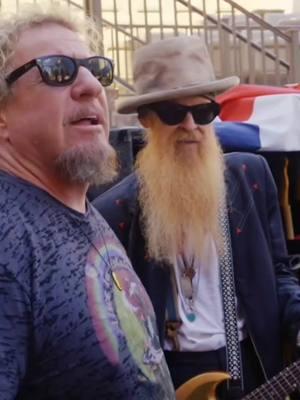 When Sammy Hagar runs into one of his idols Billy F. Gibbons #follow #me #formore #coolstuff #ifyourecool #doit #hitlike #fatheristheone #music #retro #story #share #comment #save #fyp #friend #mate #rock #blues 