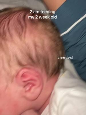 If i have to be up at 2 am i sure am glad its with you #newbornnights #newbornsleep  #newbornfeeding #breastfeed #breastfeeding #breastfeedingtok #newbornnightroutine 