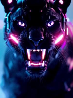 Up close cyber panther #goviral #4k #jaguar #fyyy #fyp #fypfyp #livewallpaper #panther #4kwallpaper #ai #wallpaper4k #viral #hd #cyberundergr0und #cyber 