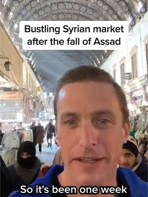 NBC News’ Matt Bradley gives us an on-the-ground look at Syria's Al-Hamidiyah Souq in Damascus a week after the fall of the Assad regime. #syria #news #worldnews #middleeast  #update 