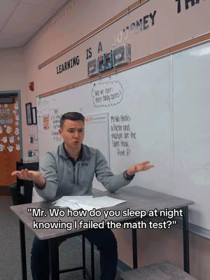 Hypothetically speaking... y’all failed the test after we played Kahoot with the exact questions... and somehow thought ‘C’ was the answer to a true or false. 🤔💀  #SecondYearTeacher #TeacherLife #4thGradeTeacher #FourthGradeTeacher #TeacherLife #MrWo #TeachersOnTikTok #TikTokTeacher #ILovePublicSchools #fyp #TeacherTips #TeacherLife #ClassroomFun IC: @TaylorVeillon #EngagedLearning #TeachTok  #TeacherLife #HowISleep #KahootFails #TeacherLife