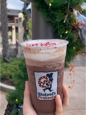 ❄️Festive Frozen Hot Chocolates Are Here At Wetzel’s Pretzels❄️   We visited @wetzelspretzels at Disney Springs to try the new Frozen Hot Chocolate and Peppermint Frozen Hot Chocolate (only available for a limited time)! For the perfect holiday treat, pair them with the Sinful Cinnamon Pretzel! 🥨    #wetzelspretzels #wetzels #frozenhotchocolate #disneysprings #madeinorlando #ad #wetzelspretzelspartner 