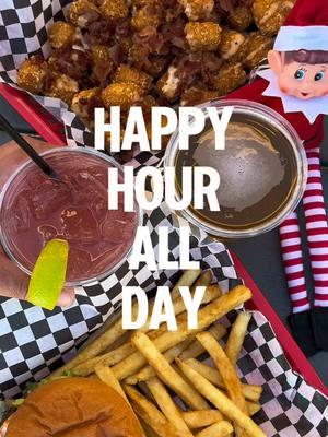 Happy tenth day of Dobbymas! Enjoy Happy Hour ALL day at The Ranch (12/18)! 🎁 • $1 off High Noon • $2 off select cocktails  • $3 off domestic drafts  20% off ALL starters 👇 • Bacon Smash Tots • Carne Asada Fries • Chicken Strip Lunch  • Chips & Queso  • Chips $ Salsa  • Fries Basket  • Nachos  • Quesadilla  #golf #dobsonranch #arizona #arizonagolf #golfcourse #golfswing #golfsale #arizonalife #happyhour #12daysofgiveaways 