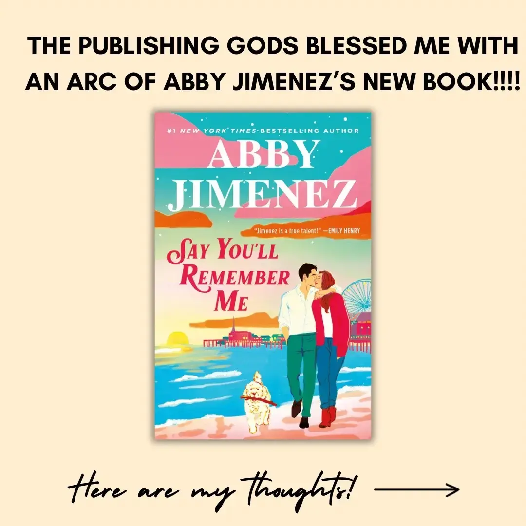 Thank you to the publisher for the ARC of Abby Jimenez’s newest book. Overall i did enjoy it but i had some issues with it. This book had the romcom mixed with emotional vibes that we love in Abby’s books, but the conflict was outside of the 2 main characters and because of that I don’t feel like i connected to the FMC very much. She didn’t have as much emotional depth and growth as other Abby FMCs (in my opinion)! The MMC had more of a backstory and i liked seeing him deal with that in adulthood but it was a bit rushed.  The romance was really good though! Despite it being insta-love, the dynamic worked. The chemistry was jumping off the page and the banter was incredible. The dates were swoony and sweet and just romantic. The long distance aspect provided lots of angst and tension which i loveeeed. Overall, i liked it alot, but i didnt love! As a romance it was good, but it lacked the emotional depth and relatability im used to seeing in an Abby Jimenez fmc! Also the mmc being described as looking like rhysand from the acotar series (multiple times) threw me off haha #abbyjimenezbooks #abbyjimenez #romancebooks #arcbooks #arcreview #romancebookreview #sayyoullremembermeabbyjimenez #lenslibrary 