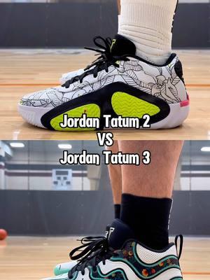 Jordan Tatum 2 VS Jordan Tatum 3 On Feet & In Hand Looks - Short Review . If you’ve played in the Tatum 2 or the Tatum 3, what are your thoughts on them and which do you prefer? Also, which one looks better, the Jordan Tatum 2 “Momma’s Boy” or the Jordan Tatum 3 “Welcome to the Garden”? . @Jordan @jaysonTatum . #jaysontatum #jordantatum2 #jordantatum3 #tatum2 #tatum3 #sneakers #sneakerhead #sneakerheads #basketball #basketballshoes #shoes #kotd #kicks #sneakrtweakr #nike #jordan #converse #adidas #fearofgod #yeezy #puma #newbalance #underarmour #curry #reebok #skechers #moolah #and1 #lining #wayofwade #361 #361sport #eqlz #seriousplayeronly #spo #anta #rigorer #peak #shorts #reels #fy #fyp #fypage #foryou #foryoupage