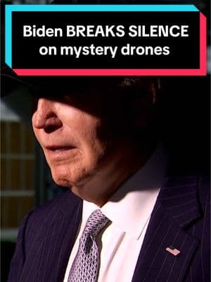 President Joe Biden sought Tuesday to reassure the public about drones along the East Coast states, saying there was nothing alarming about the increased reports of unmanned aircraft sightings. “Nothing nefarious, apparently," Biden told reporters at the White House. "We’re following it closely. So far no sense of danger.” #biden #joebiden #drones  #news #newjersey