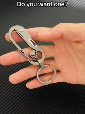 Do you want one?#fyp #keychain #titanium #knife #blade #titaniumkeychain #gadget #hakatoy #coolgadgets #edcknife #foldingknife #multitool #pocketknife #tiktok_usa #SmallBusiness #mensfashion 