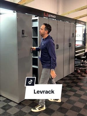 Transform your garage workspace with Levrack's high-density storage systems, designed to maximize efficiency and organization. #Garage #StorageSolutions #Workshop #Organization #ManCave