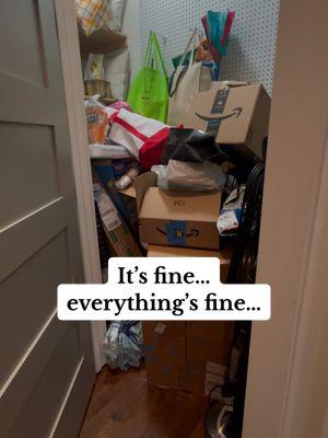 as if i don’t have enough other things that need to get done. It’s fine…everything is fine!  . . . #CleanTok #cleaning #organization #organize #cleaningtiktok #toxictrait #pov #monicageller #storage #christmascountdown #christmastiktok 