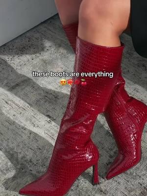 The perfect gift awaits!😍❤️‍🔥🎁 #misslola #TikTokShop #boots #bootslover #bootseason #cherryred 