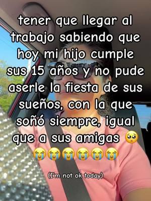 Yo quiero darte todo lo que te mereces a manos llenas hijo pero ay veces que simplemente no se puede y eso me desgarra mi corazón 💔  #imnotok #15años #sentimientos #sentimientosencontrados #enestanosepudocorazon #teamohijo #hijodemicorazon @𝐂𝐫𝐢𝐬𝐭𝐨ꨄ 