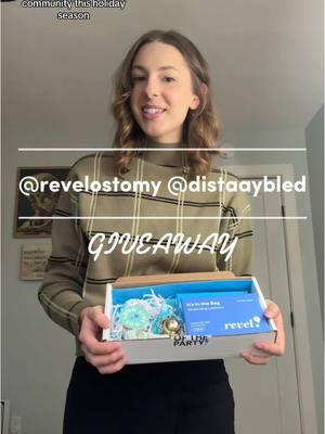 me and @Revel are partnering for a Holiday Travel Set giveaway! ENTER ON MY INSTAGRAM!   @revelostomy just launched their scented deodorizing lubricant for eliminating ostomy bag odor in TRAVEL SIZE. To give back to the community, they're giving away some of their scented travel packs for YOU to try! To enter: 1. Follow @distaaybled and @revelostomy 2. Tag a friend and tell them where you want to travel with these tubes (each comment is an entry)   Giveaway will be open until December 20th at 11:59pm PST. Open to US residents only. VD: Tayler, a young white thin woman with medium length brown hair, is showing a small box with small tubes of different cool-toned colors to the camera.   #ostomy #ostomybag #ileostomy #colostomy #ibd #ulcerativecolitis #crohnsdisease #crohnsandcolitis #urostomy #stoma #stomabag