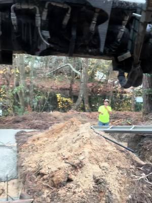 Mud going down #concrete #concretepump #pumptruck #foundation #garage #construction #skidsteer. #ASVskidsteers #deere #cat #yanmar #ford #diesel #work #oldguys 