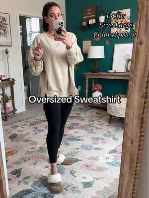 This is my second sweater just like this and it absolutely love them! #sweaterweather #sweatshirt #sweaterstyle #oversizedsweater #comfysweatshirt #womenover40ontiktok #sweaterseason 