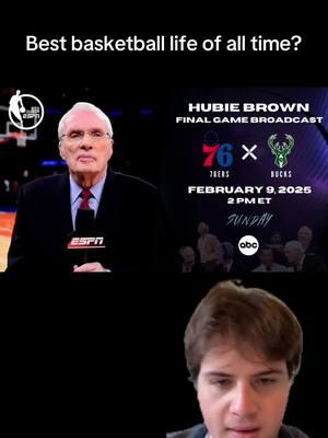 Your favorite broadcaster’s favorite broadcaster #NBA #basketball #milwaukee #wisconsin #bucks #philly #espn #hubiebrown #memphis #grizzlies #wilt #greenscreen 