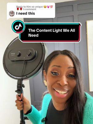 Replying to @Kim so unique 🤩💓💯🌹🌹 sis take my advice and add this one to the cart. I never guide yall wrong. This light is everything!!! #lighting #contentcreators #contentlight #ringlight #ringlights #bestlight #contentcreatortips #videocontent 