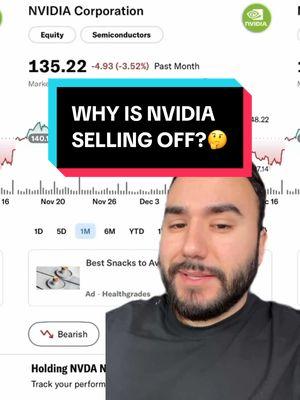 Why Is Nvidia Stock Selling Off?🤔 #nvidia #nvda #nvidiastock #nvdastock #money #finance #business #stocks #stockmarket #ai #aistocks