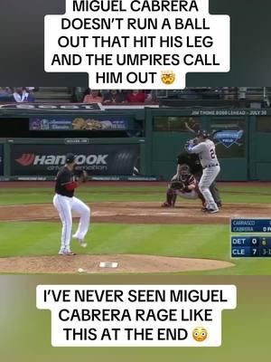 Thoughts? 🤔 Miguel Cabrera went nuts 😳 #baseball #tigers #indians #umpire #ejected #sports #umpiresoftiktok #fyp 