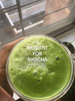 sometimes, take a 3-5 min moment to make your fave little treat bc you deserve it #wellness #matchamoment #amomentformatcha #beingpresent #middaymatcha 