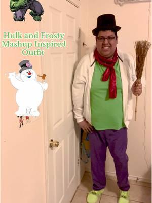 Replying to @Scruffy ✝️🍉   The Hulk decided to take over as Frosty!! I give you Hulk the Snowman mashup outfit 💚💜❄️☃️ #frosty #frostythesnowman #snowman #hulk #theincrediblehulk #brucebanner #avengers #marvelstudios #marvelavengers #superheros #cosplay #cosplayer #fashion #cosplay #cosplayer @Marvel Entertainment 