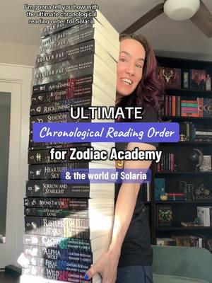 How to read Zodiac Academy, Ruthless Boys of the Zodiac, Darkmore Penitentiary and Never Keep: the world of Solaria fully chronologically! #zodiacacademyreadingorder #zodiacacademy #fantasybooks #zodiacacademyseries #solaria 