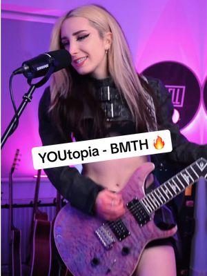 what song should i sing next? ⬇️🔥 i love this album sm 🥹❤️ 🎶 YOUtopia // @BRING ME THE HORIZON  #guitar #guitarist #guitarplayer #guitarsolo #guitarcover #femaleguitarist #guitargirl #metal #rock #prsguitars #daddario #neuraldsp #bringmethehorizion #bmth 