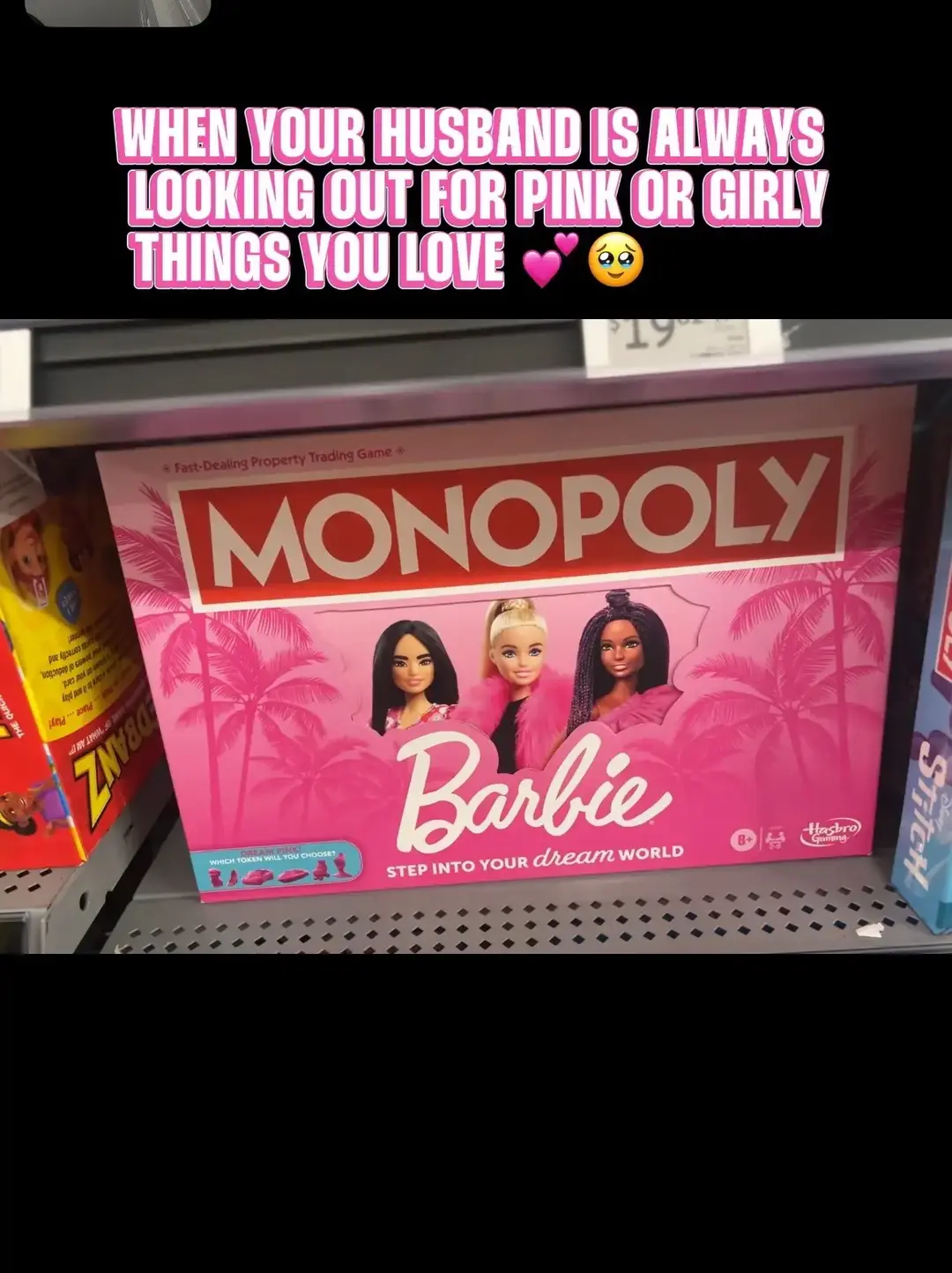 Pink Barbie monopoly 💕  My husband always FaceTimes me when he sees something I might like or that reminds him of his son  or I. It’s the cutest! Grateful! If your husband is like this , he’s a good man Savana #pinkaesthetic #​barbieaesthetic #​hotpink #​spoiled  #​wife#Lemon8 #spoiledwife #wifelife #hesagoodmansavannah #husbandwife #husbandgoals #barbiemonopoly #barbiemonopolygame #monopoly 