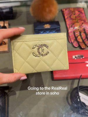 I want that cardholder so bad ugh #therealreal #therealrealstore #therealrealnyc 