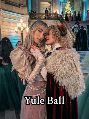 At the @Second Star Events Yule Ball with @Just Lanchen 🥹💕❄️✨ #fantasyball #fantasycore #yuleball #renaissancefaire 