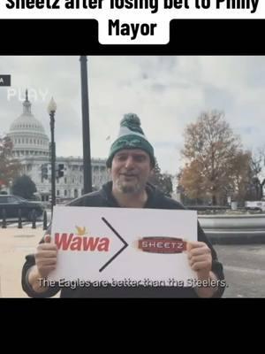 After losing a bet to Philadelphia Mayor Cherelle Parker, U.S. Senator John Fetterman admitted what we all already know. The Eagles are better than the Steelers and Wawa is better than Sheetz. #flyeaglesfly #eagles #philly #wawa #steelers #sheetz #pennsylvania 