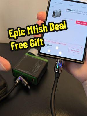 Replying to @tokshopjourney Do not pass this deal up from @mfishUS and their 140W POWER RHINO plus a free 240W Armored Dragon 2 4IN1 charging cable! #travelcharger #mfish #mfishtech #140w #wallcharger #charger #phonecharger #chargingblock #fastcharger #4in1charger #flashsale #spotlightfinds #treasurefinds #holidayhaul #tiktokshopholidaydeals #spotlightfinds 