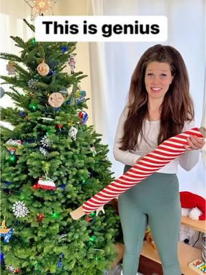 Use a tube to water Christmas tree #christmastree #watering #tube #giftwrap 