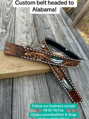 #leatherwork #leathercraft #leathertok #dedcowart #customleather #handmade #gbcustomleather #smallbiz #smallbiztiktok #fyp #foryou #foryoupage #southgeorgia #countrygirl #westernwear #custombelt #customdogcollar #custombronchalter #countryboys #cowgirls #customriflestrap   #bullriding #bullrider #rodeo #rodeochaps #customchaps #customheydudes