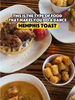 Dancing after one bite? Yep, that’s the Memphis Toast effect 😋🍴 Memphis Toast is the brunch spot you didn’t know you needed! They serve up delicious and fresh classics with a Memphis twist—try the Red Velvet Waffle or Bunny B’s Shrimp & Grits for the ultimate vibe. 🍓✨ Do you prefer a sweet or savory meal for brunch? Let us know in the comments♥️ #ilovememphis #memphis #explorememphis #Foodie #memphisfood #memphisfoodie #brunch #brunchfood 