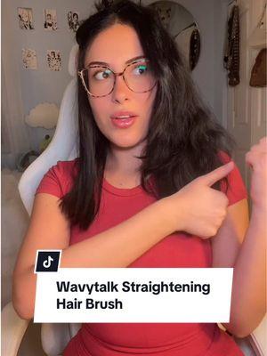 @wavytalkofficial #wavytalk #wavytalkhair #straighteningcurlyhair #straighteningbrush #straightening 