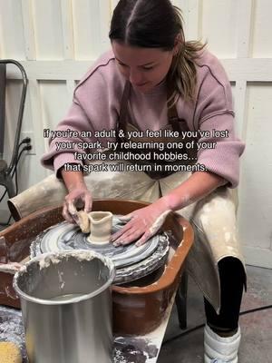 10 years ago I took a year of ceramics in high school, fell in love with it, & never threw on the wheel again.  Thank you @sundanceresort for reminding me how much I love being in the studio 🥹 #pottery #sundanceresort #skiutah #adulthood 