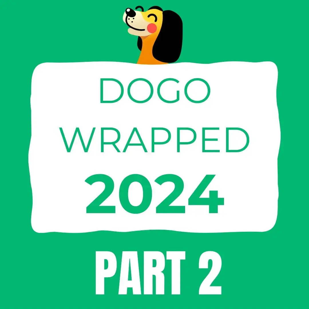 Let us know in the comments how Dogo helped you this year ⬇️🤍 #dogoapp #viral #spotifywrapped #dogtrainer #DogTraining 