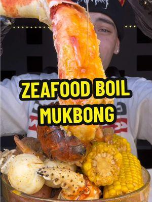 Zeafood Boil Mukbang🦀🥔🦞🌽🥚 #fyp #trending #mukbong #mukbang #Foodie #food #eating #asmr #seafoodboil 