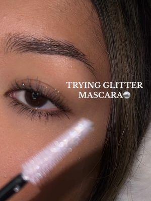 #MaybellinePartner the mascara of the season🤩✨ @Maybelline NY now available at @target🎁 #ad #glittermascara #festivemakeup 