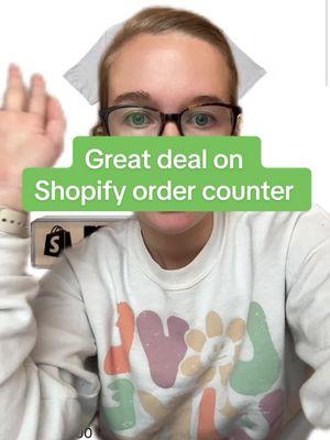 This is a great deal if you’ve been wanting to get the Shopify Order Counter!  #shopifymerchant #shopify #shopifyordercounter #onlinebusiness #shopifywebsite #shopifydesigner #businesstips #greenscreen 