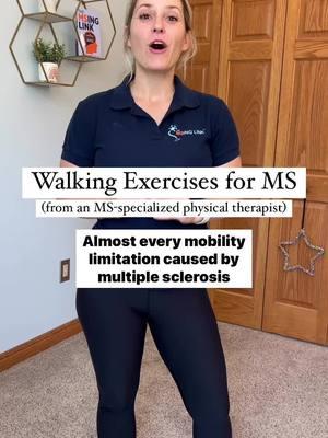 You can improve almost EVERY MS-related mobility issue with this simple trick 👇 💥 Stretch one side and strengthen the other 💥 Seriously, that’s all there is to it!! Ok, ok... it's easy for me to say, as a physical therapist, but here's what you need to know: Stretching helps loosen tight muscles, while strengthening builds up the opposing muscles to support smoother, more stable movement 💪 Here are two examples: ✅ Drop Foot:  The back of your lower leg is often tight + the front of your ankle is often weak, so... Stretch the back of your lower leg (your calves) and strengthen the front (your shins). This can make lifting your foot easier and help reduce scuffing or tripping. ✅ Hinged Walking:  Walking hinged forward often means the front of your hips are tight + the back of your hips/legs are weak, so... Stretch the front of your hips (hip flexors) and strengthen the back of your hips (glutes, hamstrings, etc.) to walk without hinging forward. No matter which mobility issue you’re working on, the stretch and strengthen method can help you create the balance you need for better mobility! ✨ Just a few minutes a day can help you feel more steady, confident, and in control. Will you try this trick today? Let me know in the comments! ⬇️ P.S. If you're in The MSing Link & want me to help you figure out which muscles to stretch/strengthen, make sure to leave the question in our monthly Q&A check in form! #drgretchen #multiplesclerosis #msawareness #mswarrior